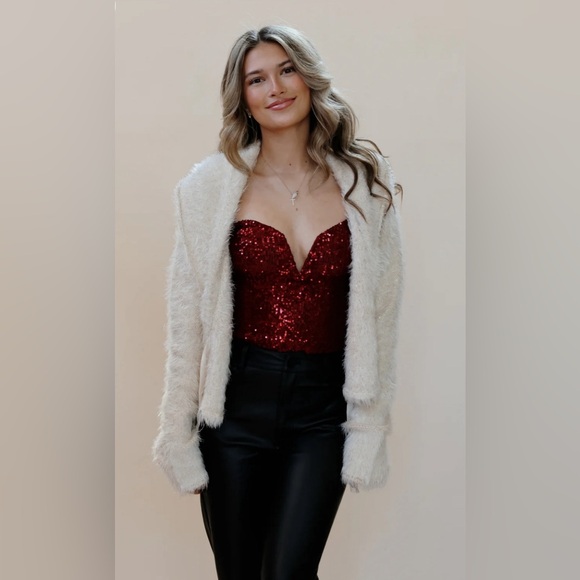 𝓯𝓹 Free People ~ Mina Cardi in Champagne - Picture 14 of 15